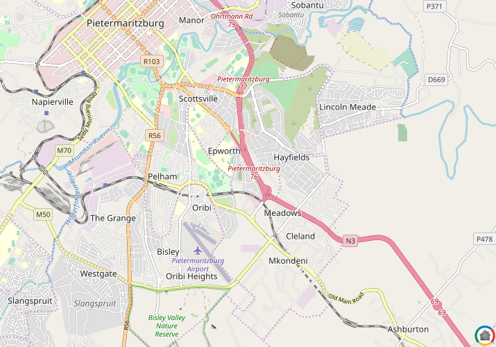 Map location of Epworth